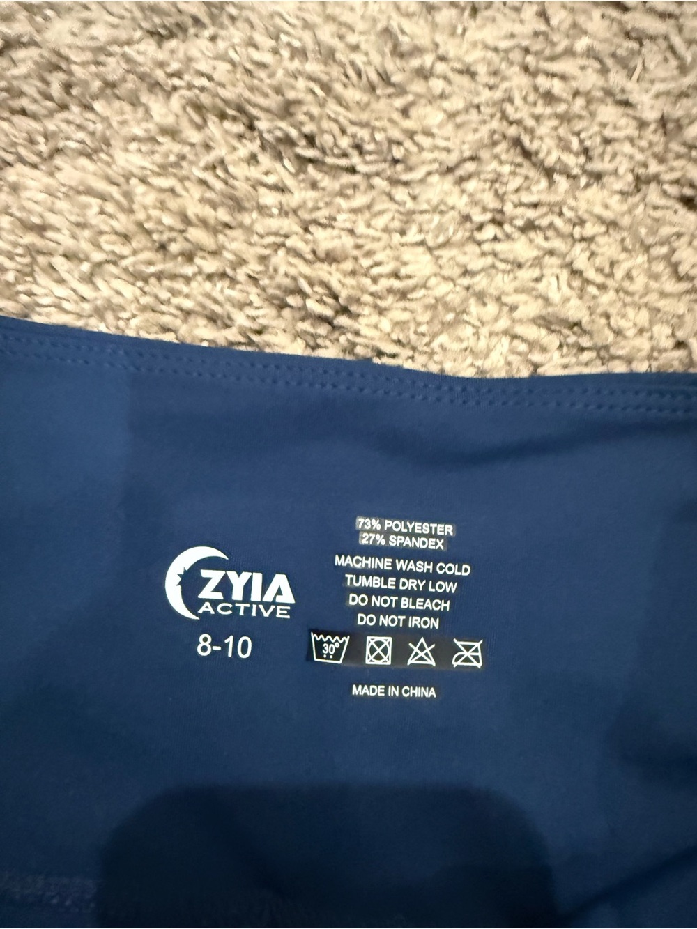 ZYIA Active Navy Athletic Top